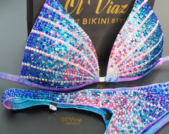 美品コンテスト用ビキニグリーン緑競技用サタスタFWJAPFキラキララインストーン 美品コンテスト用ビキニグリーン緑競技用サタスタFWJAPFキラキラライン