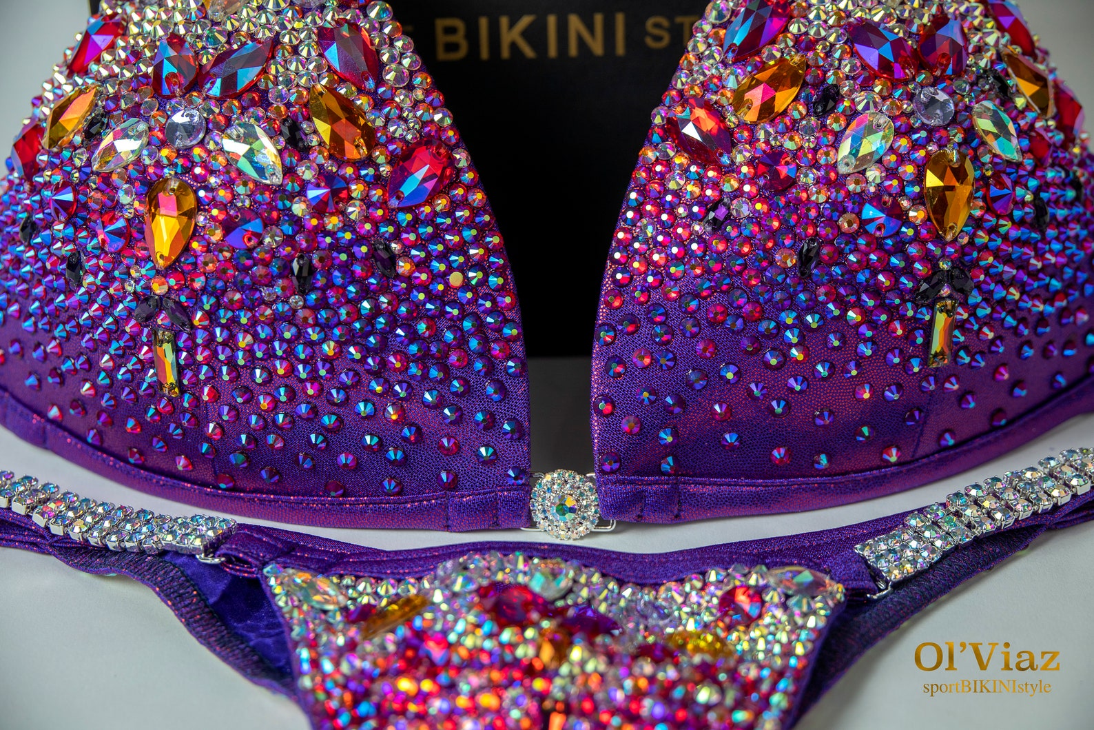 Сhameleon&rose Bikini Metallic Spandex With Etsy