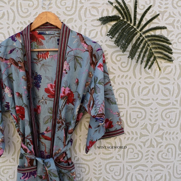 personalisierte lange kurze unisex Kimono Roben Baumwolle Sommer Frauen Nachthemd Jacke Blumen Brautjungfer Geschenke Hochzeitsgeschenke Latzhose Spitze Boho