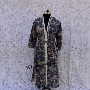 Cotton Royal Print Kimono,Boho dress,Kimono jacket,Kimono dress,Floral Swimsuit Kimono,Bohemian hippie night gown swimwear beachwear