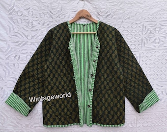 Yellow Flower Quilted Jacket for women  girls vintage Winter summer Fashion,unisex jackets patchwork Bohemian Style embroidery short coat