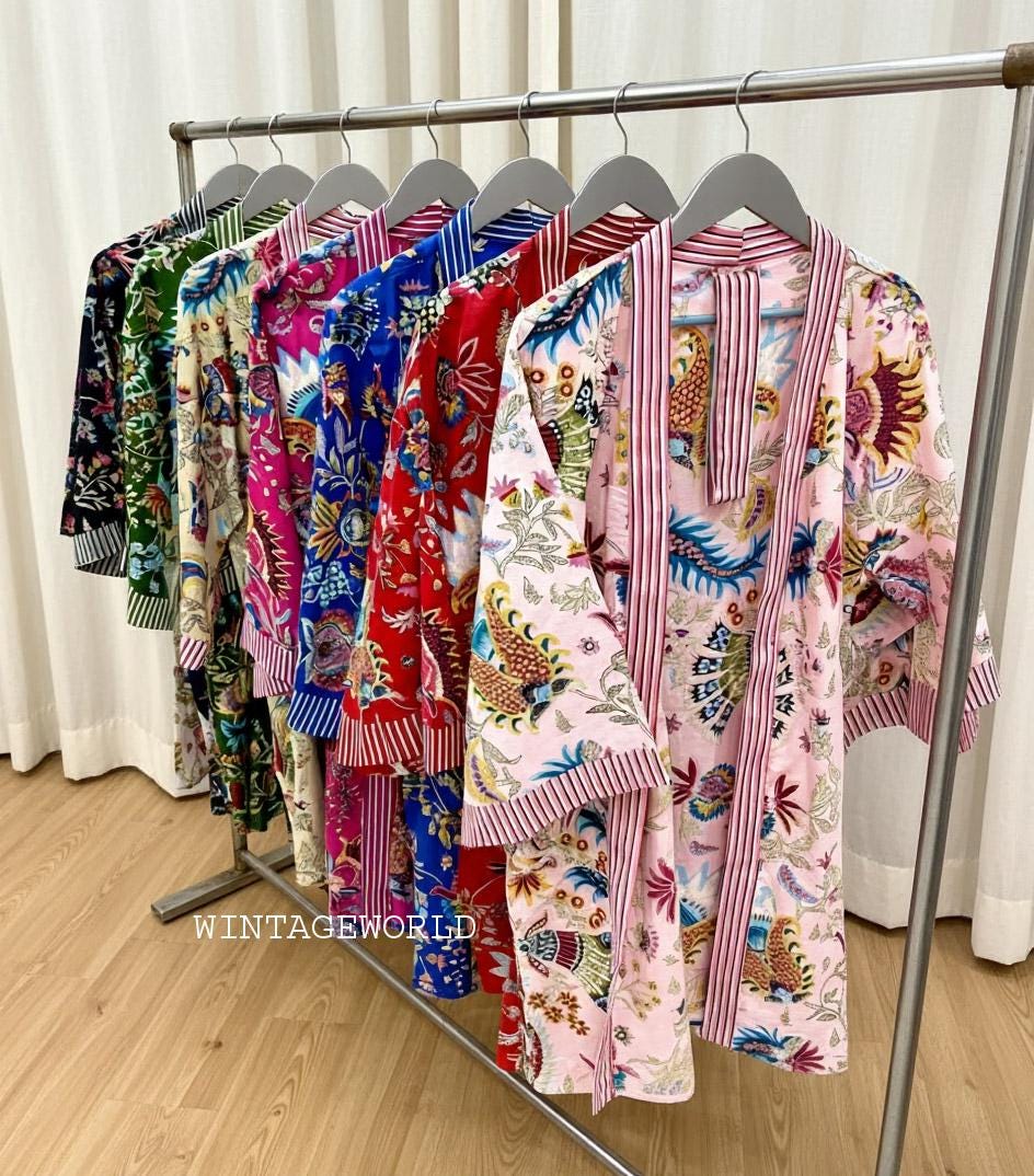 cotton dressing gowns for ladies Gown 11020