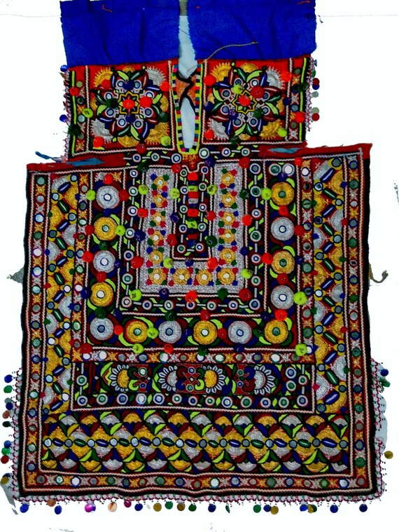 Vintage Vestido de Banjara espejo trabajo hecho a mano | Etsy King Size Tradicional Hecho A Mano Espejo Trabajo Sábana