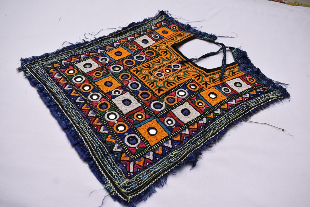 Joug Banjara vintage, joug de travail miroir, applique faite à la main