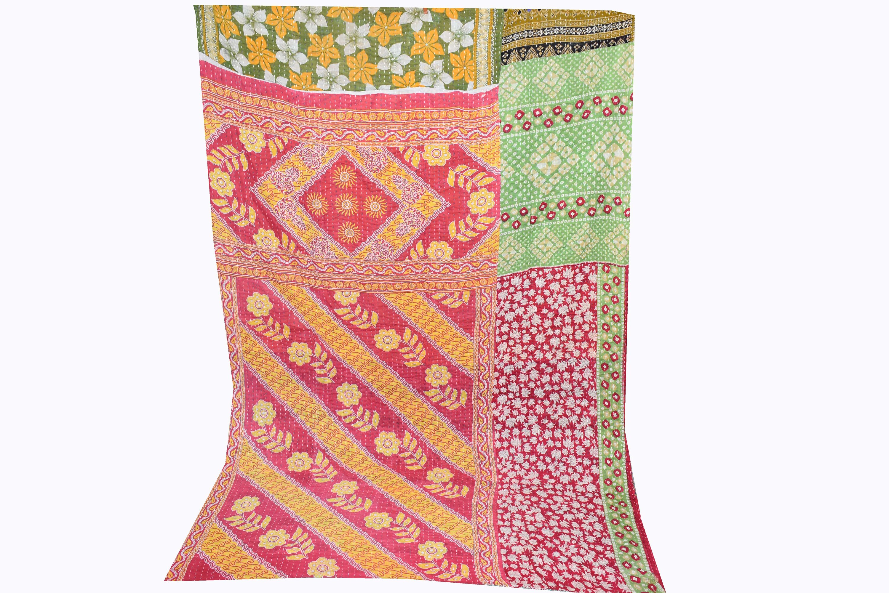 Free Shippingkantha Quilt Kantha Bedspreadkanthaquilt Etsy UK