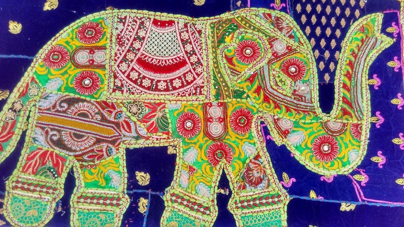 Patchwork Elephant Tapestry Wall hanging,colorful wall tapestry,tapestry for home decor,welcome tapestry,Gypsy hanging,Wall art wall decor