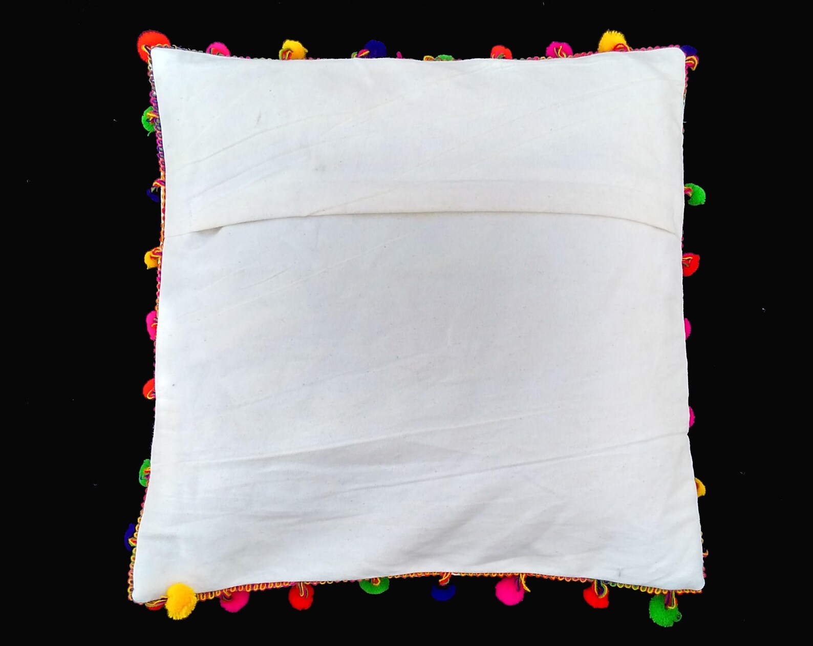 Almohada De Algodón Con Volant Para Bordado De Letras, Cojín Geométrico Para Silla, Sofá, Cama, Coche, Decoración, Regalo De Boda