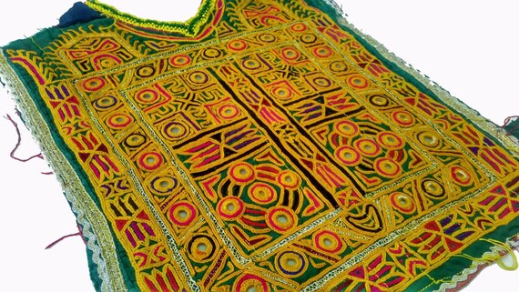 Mirror embroidery banjara Vintage Banjara yoke,Mir