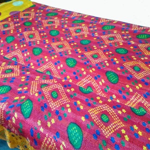 Kantha,Kantha Quilt,Picnic throw,Bedcover,Bed Cover,Table Cloth,throw,Picnic Sheet,Yoga Mat,sheet,baby Quilt,blanket,picnic blanket,sheet image 4