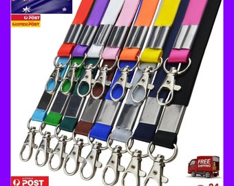 1 PCs Lanyard ID Key Holder Clip Name Tag ID Card Holder Neck Strap