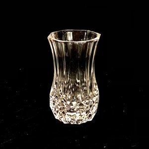 Crystal d’Arques France Leaded Crystal Vase – Vintage French Glass – 5” Heavy Cut Crystal Vase