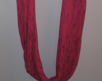 Inifinity scarf-pink and black