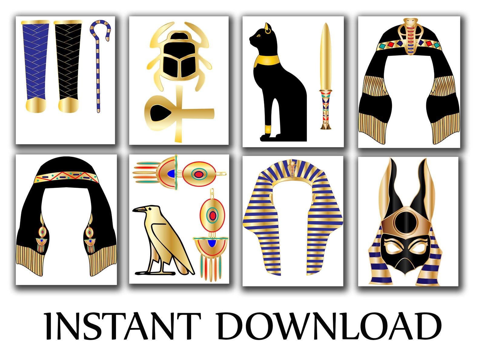 Ancient Egypt Photo Booth Props EGYPT THEME PARTY Etsy