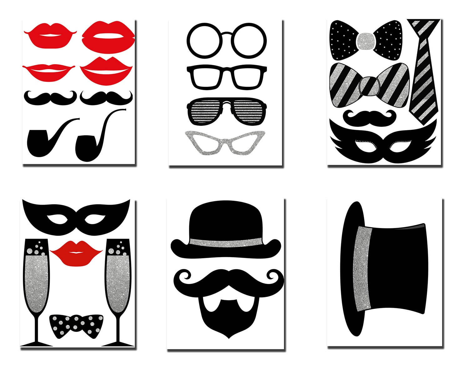 30th Birthday Photo Booth Props: printable PARTY - Etsy