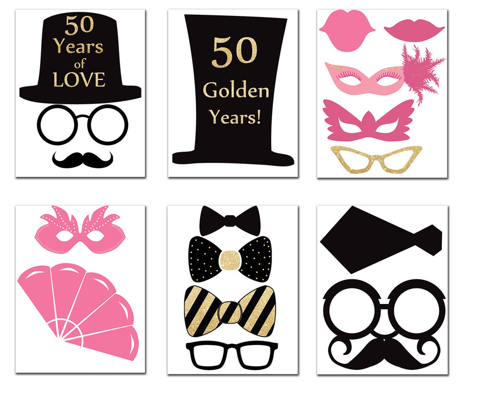 50th Anniversary Party Photo Booth Prop anniversary Etsy