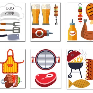BBQ Party Photo Booth Prop: "party Props" Barbecue Party Props Party ...