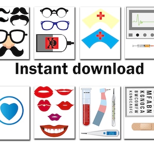 Doctor Party Printable Photo Booth Props: 