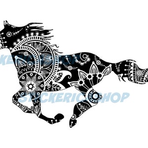 Pferd Mandala, Pferd SVG, Pferd Mandala SVG, Pferd Zentagle, Zentangle Design, Cut File Pferd, Cricut Pferd, Pferd Clip Art, Pferd DXF