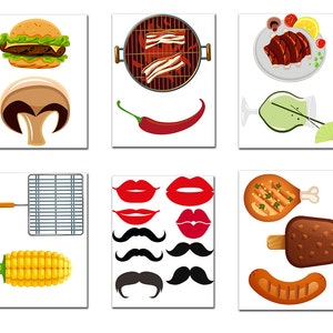 BBQ Party Photo Booth Prop: "party Props" Barbecue Party Props Party ...