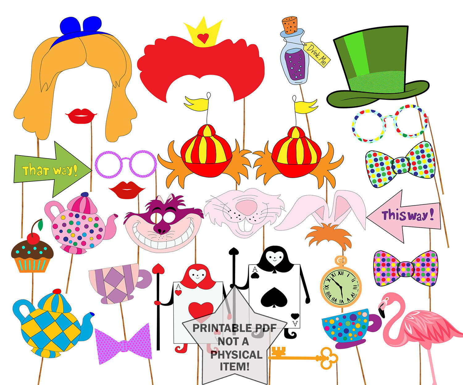 Collection 30+ Pictures alice in wonderland photo booth props free Superb Collection 30+ Pictures alice in wonderland photo booth props free Superb