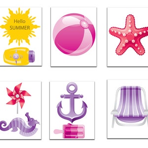 Printable Summer Party Photo Booth Props: beach PARTY - Etsy
