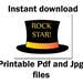 Rock Party Photo Booth Props: rock STAR Party Rock Party Props,music ...