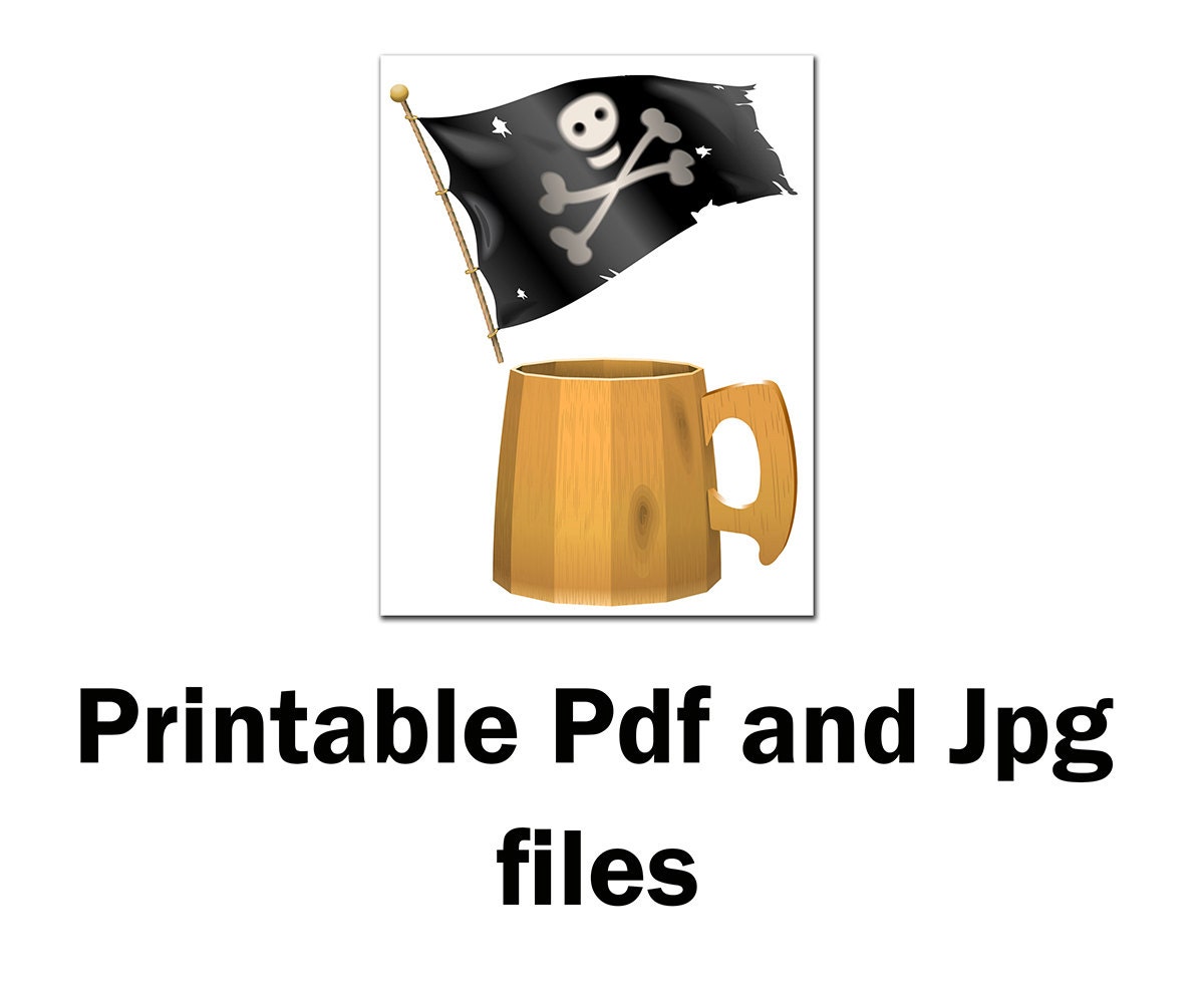 Pirate Party Photo Booth Props: printable PARTY Props Photobooth Prop ...