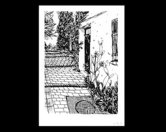 „Ruelle“ A5-Siebdruck