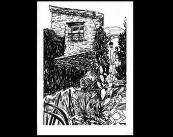 Serigrafia A4 “Giardino”.