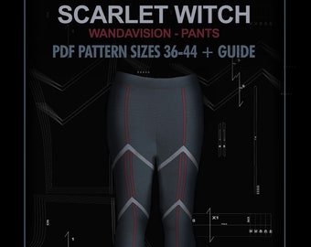 Scarlet witch cosplay PANTS PDF Pattern SIZES 36-44