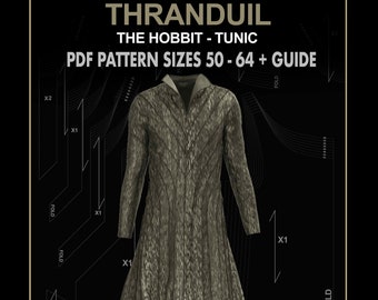 Thranduil sewing pattern elf DIGITAL sizes 50-64 + guide / elf