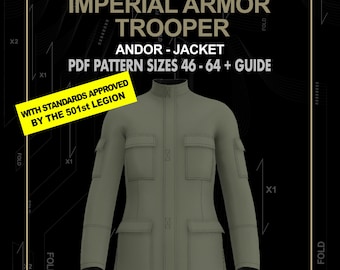 Patrón de costura para cosplay de soldado imperial y/o Star Wars (Tallas 46-64) (Descarga digital)