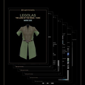 Déguisement legolas tunique cosplay legolas / le seigneur des anneaux cosplay patron numérique PDF tailles 50-64 guide / tunique elfe image 3