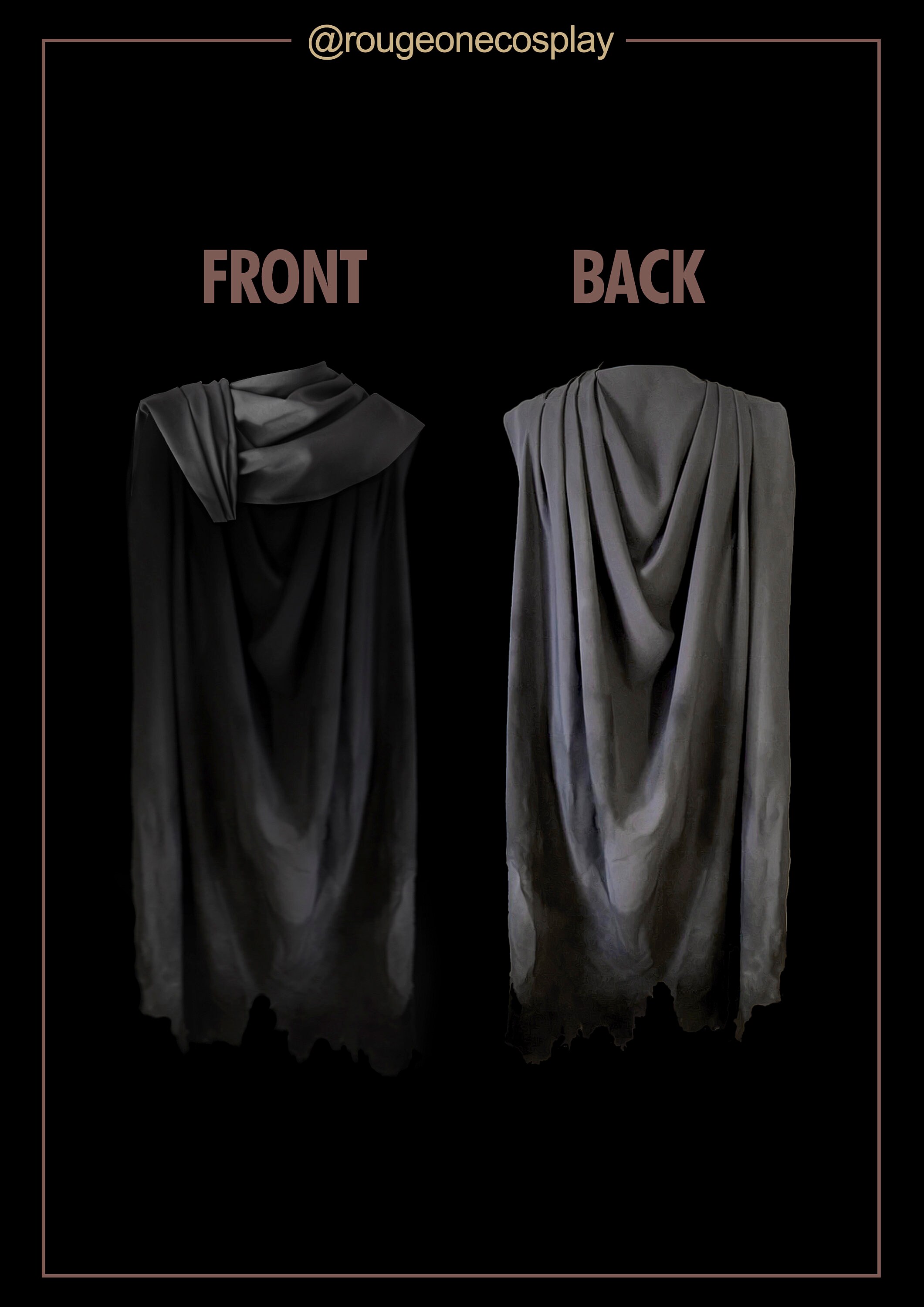 Mandalorian cape starwars cosplay pattern PDF guide / Capa Etsy España