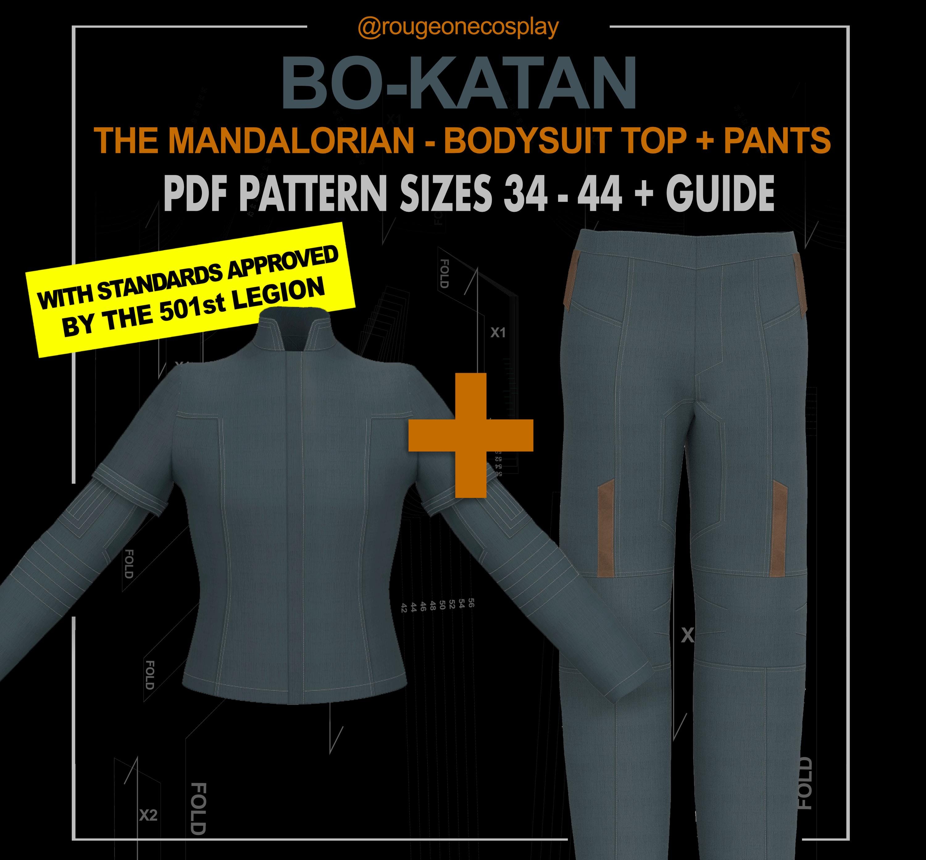 mandalorian patterns bo katan flight suit starwars cosplay TOP + TROUSERS DIGITAL pattern pdf sizes 34-44 + guide / flight suit