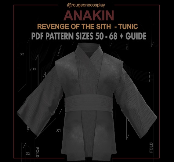 アナキンチュニック柄ローブサッシュデジタルサイズ50-64+ガイド