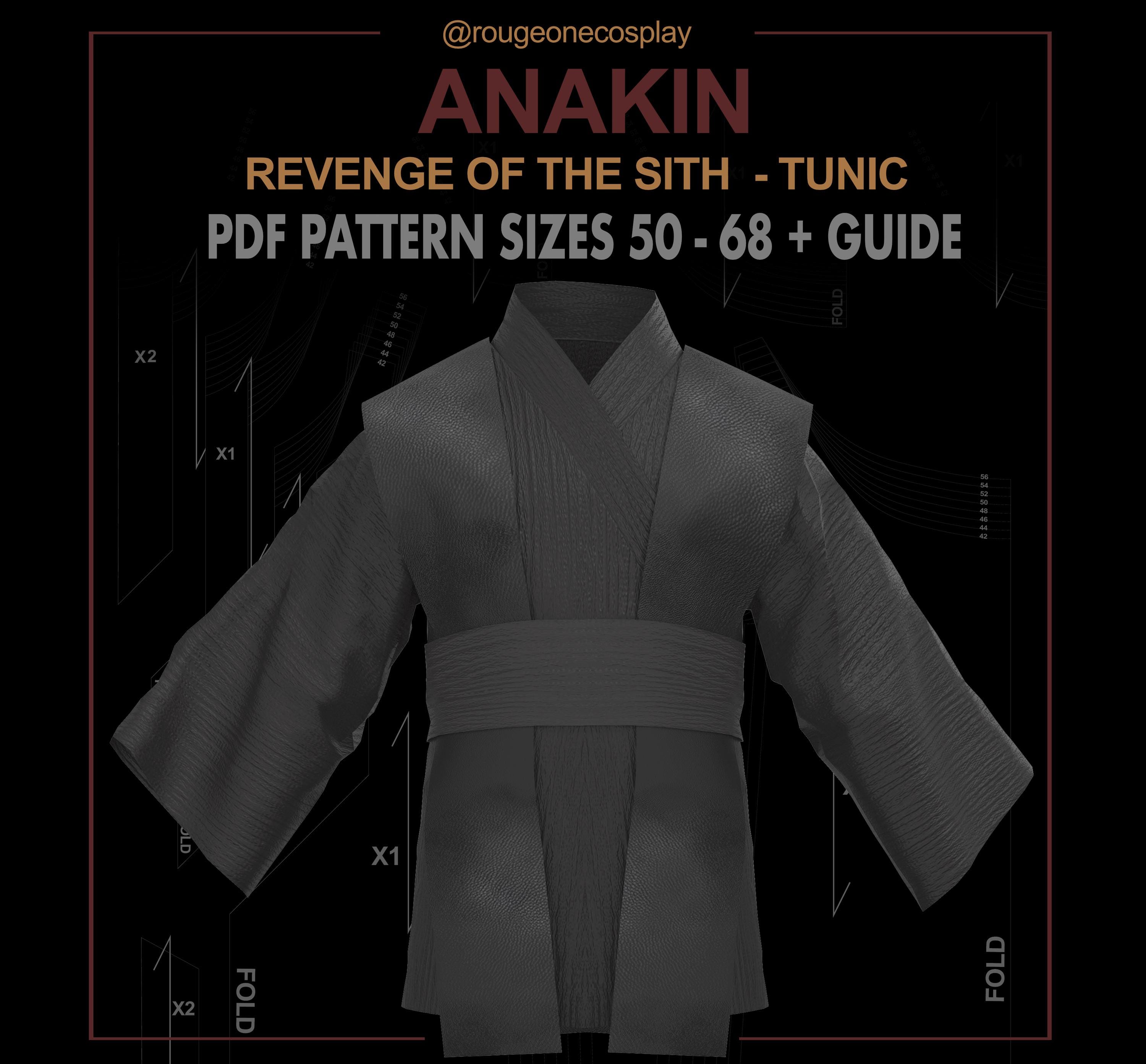 アナキンチュニック柄ローブサッシュデジタルサイズ50-64+ガイド