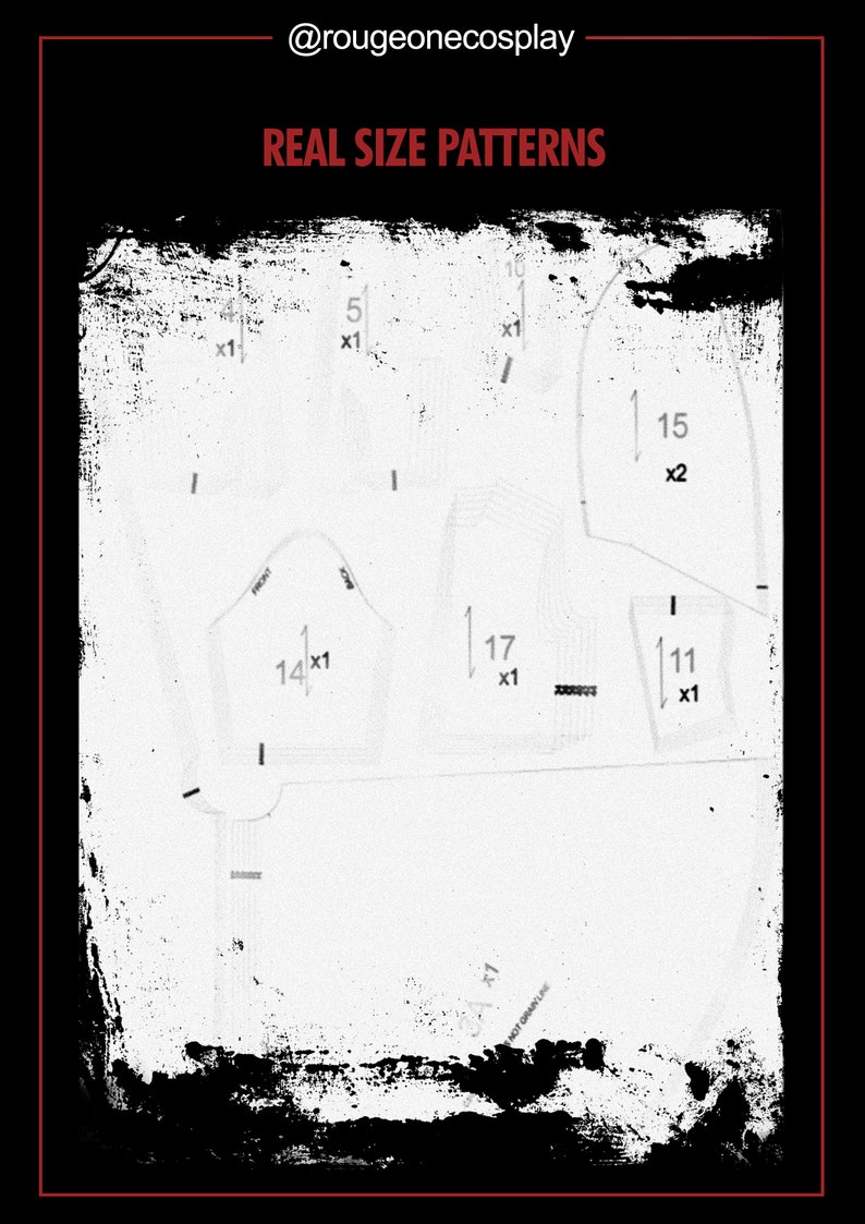 Cruella de vil kostüm deville PDF Pattern SIZES 34 44 guide for Cosplay / cruella abrigo patrón TALLAS 34-44 guide image 6