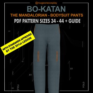Bo Katan Flight Suit Pants Pattern: Star Wars Cosplay (Sizes 34-44) (Digital Download)