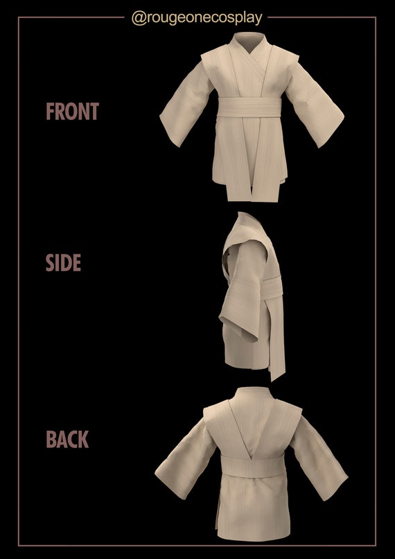 Obi Wan Sewing Pattern Tunic DIGITAL Sizes 50-64 + Guide