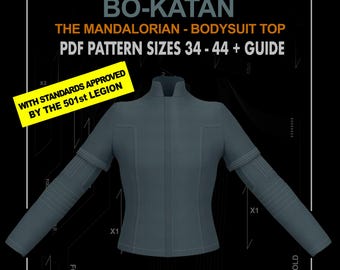 Bo Katan Flight Suit Top Pattern: Star Wars Cosplay (Sizes 34-44) (PDF Pattern)