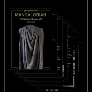 Mandalorian armor cape starwars cosplay DIGITAL pattern PDF guide / Capa Mandaloriano Star Wars patrón PDF guia. zdjęcie 4