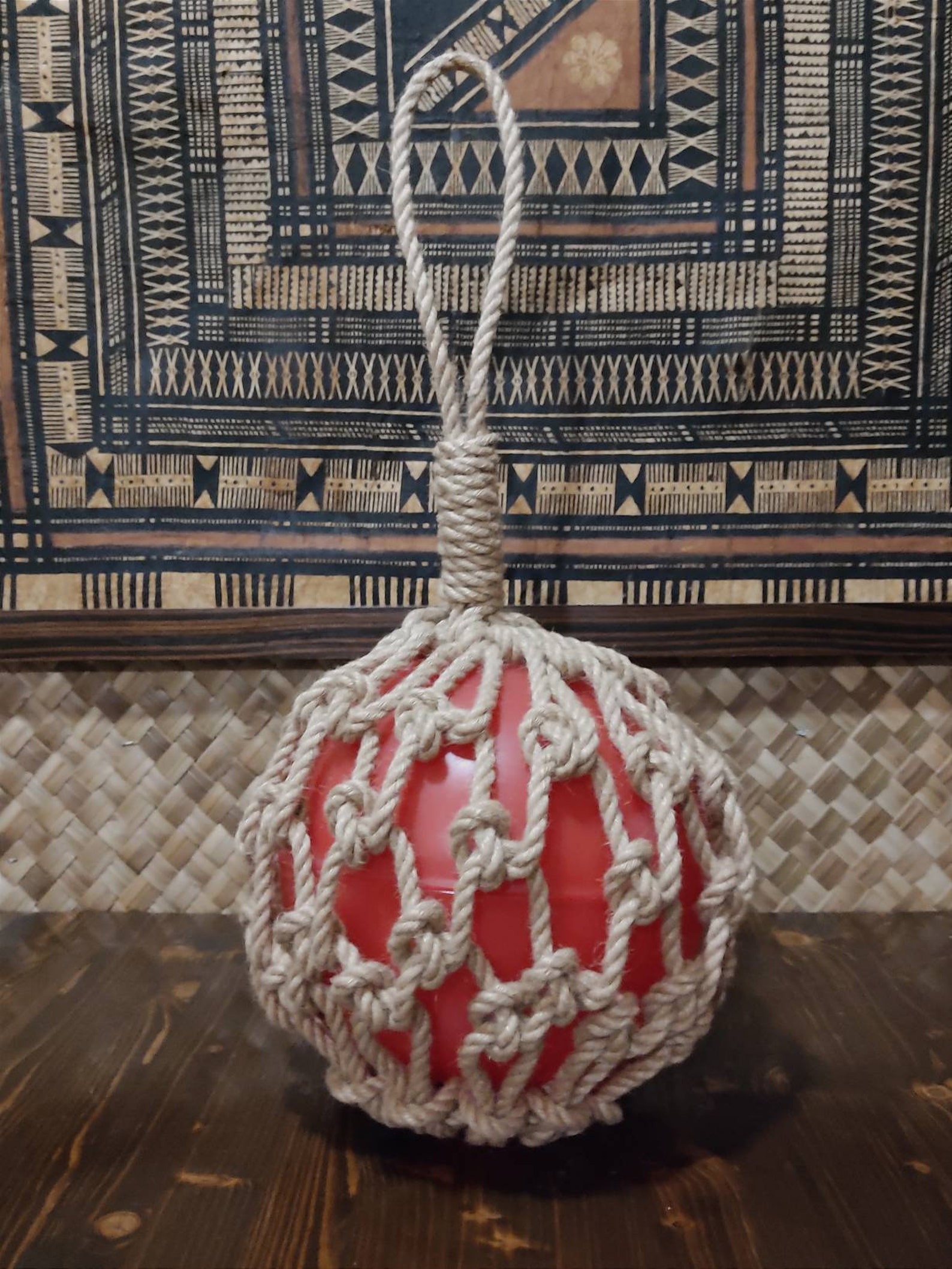 RED Tiki Lamp Japanese Float Tiki Bar Etsy