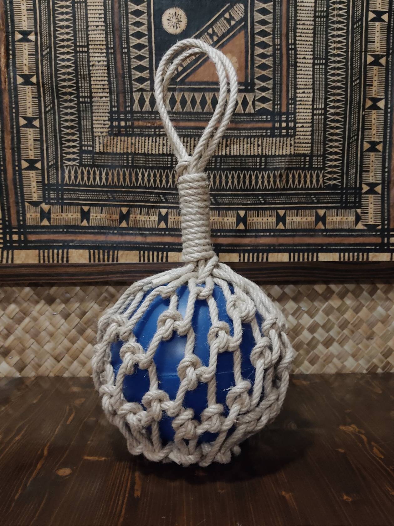 BLUE Tiki Lamp Japanese Float Tiki Bar Etsy