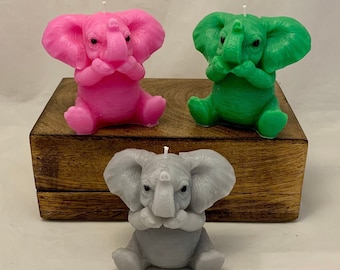 Elefant Kerze, Elefant Geschenk, rosa Elefanten Liebhaber, duftender Elefant Geburtstagsgeschenk, neues Baby Geschenk, Elefant Ornament, Wichteln