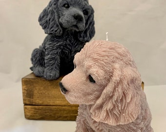 large dog candle, cocker spaniel candle, dog lovers gift, cocker spaniel, spaniel,springer spaniel, cavalier spaniel, cavachon, dog gift,