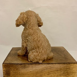 large dog candle, King Charles spaniel candle, dog lovers gift, spaniel, cavalier spaniel, cavachon, dog gift, image 5