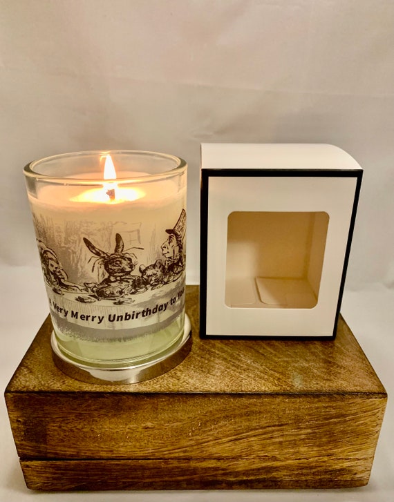 Alice in wonderland, Alice candle, Late birthday gift, belated birthday, alice in wonderland present, gift for her, birthday gift