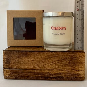Cranberry Scottish soy wax candle fruity fresh, candle gift, birthday gift, secret Santa, Large Candle