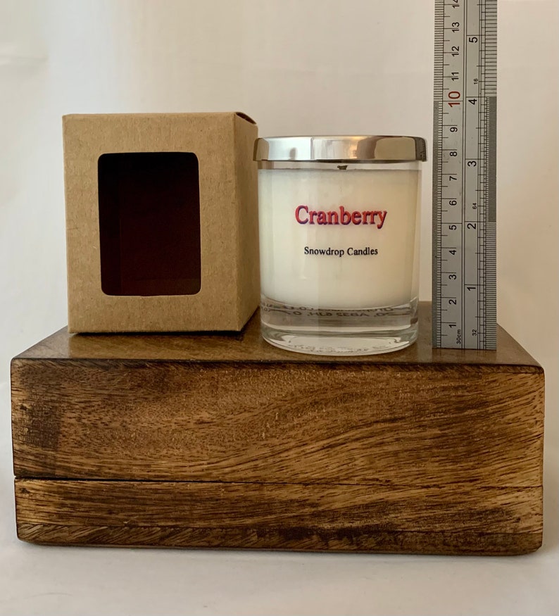 Cranberry Scottish soy wax candle fruity fresh, candle gift, birthday gift, secret Santa, Standard Candle